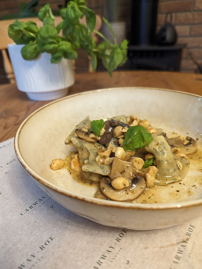 Confit Norfolk Black Chicken Agnolotti recipe