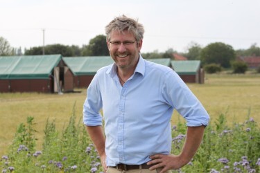 Couple dining together